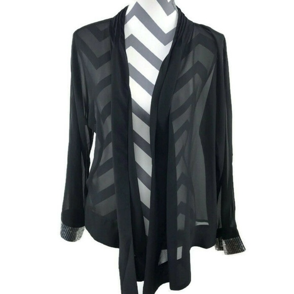 Soft Surroundings Sweaters - Soft Surroundings Large Open Front Draped Cardigan